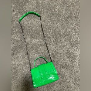 Bright green mini city purse